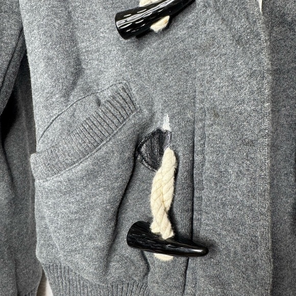 Vintage Roxy Y2K Grunge Toggle Button Jacket Faux Fur Hood  Streetwear Bella - Picture 8 of 13